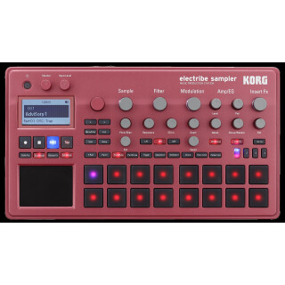 KORG Synthesizer  digital  ELECTRIBE2SR  Sampler rot