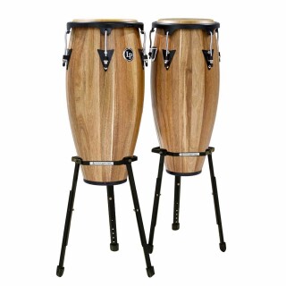 Latin Percussion LPA646B-SW inkl.Ständer Conga-Set 10`´&11``Siam Walnut