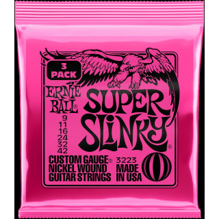 ERNIE BALL Super  Slinky Nickel 09-42 3er Pack