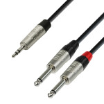 Adam Hall 4 STAR YWPP 0150 Y-Kabel 2 Klinke TS x...